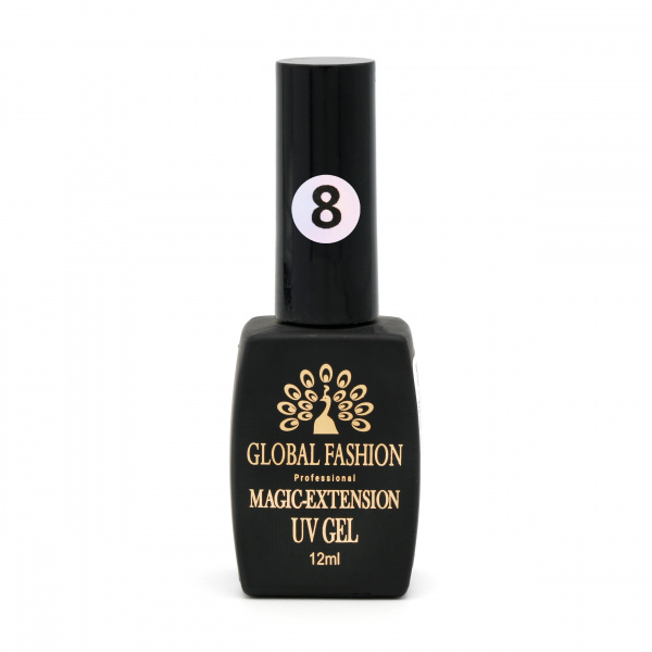 Гель Global Fashion с шиммером Magic-Extension 12 мл № 8