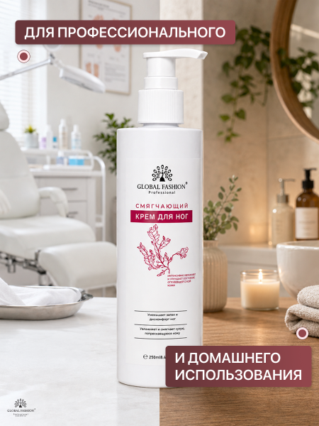 Смягчающий крем для ног  Global Fashion 250мл