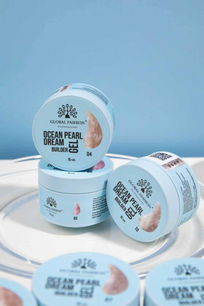 Гель для наращивания Ocean Pearl Dream Builder Gel 15 gr, Global Fashion, 01